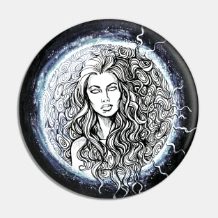 Moon Goddess Pin