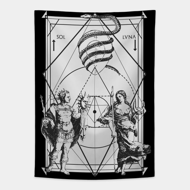 Hermetica Moderna - Alchemical Wedding Tapestry by Anthraey