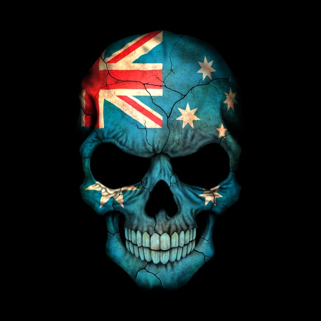 Australian Flag Skull by jeffbartels