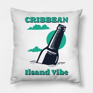 Caribbean island vibe beer Pillow