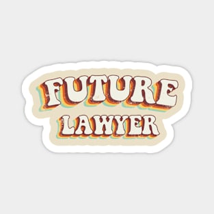 Future Lawyer - Groovy Retro 70s Style Magnet