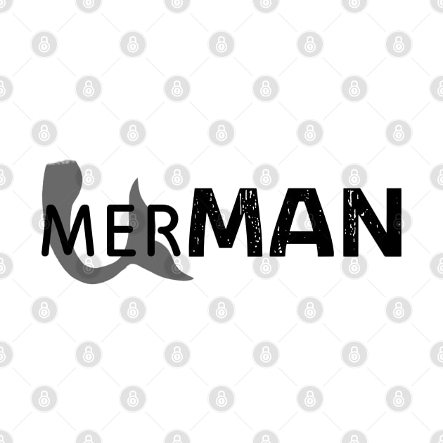 Mer-man Funny T-Shirt design | Mens | Boys by ABcreative