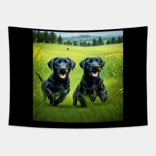 Labrador Retriever Puppies Tapestry