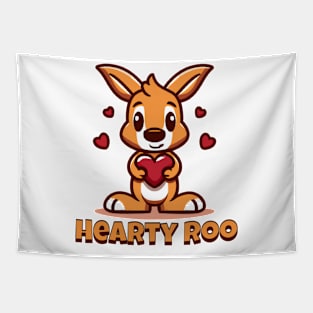 Hearty Roo, Cute Kangaroo Tapestry