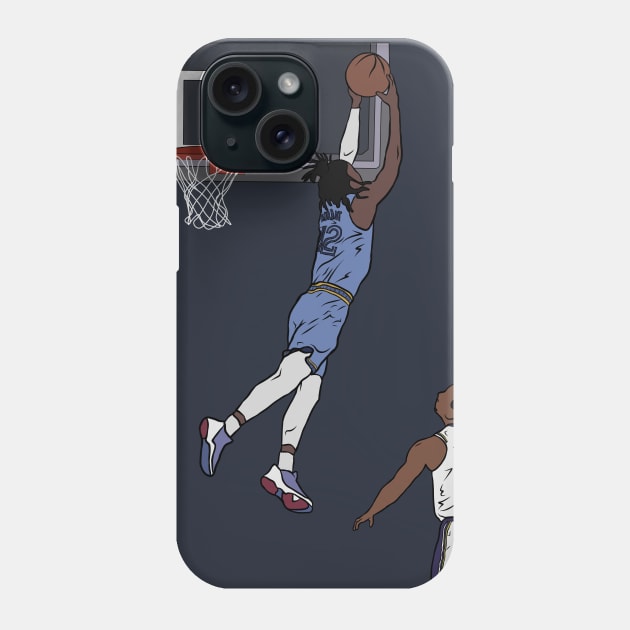 Ja Morant Insane Block on Avery Bradley Phone Case by rattraptees