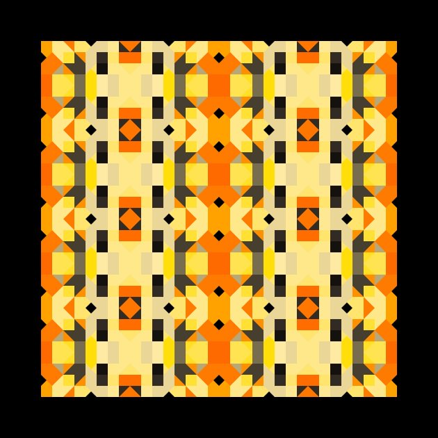 heat wave and crayola colors retro geometric pattern by toshicodesign