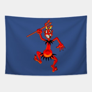 Dancing Devil, no background Tapestry