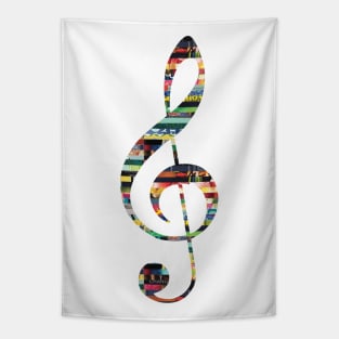 Treble Clef Tapestry