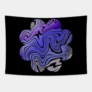Purple Waves Tapestry