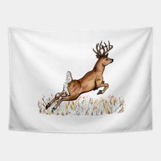 Leaping Stag Tapestry