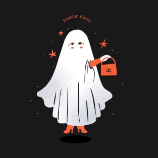 Fashion Ghost - Happy Halloween - Background T-Shirt