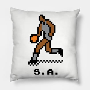 8-Bit Basketball - San Antonio Pillow