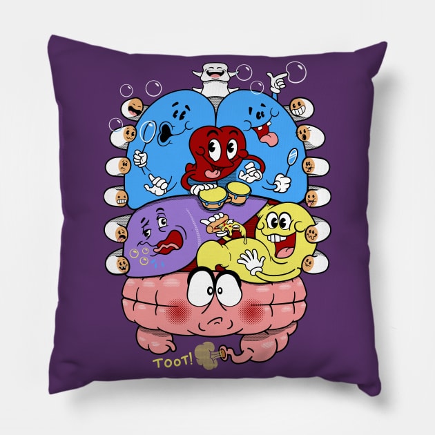 Hearty Organ Party Pillow by RickThompson