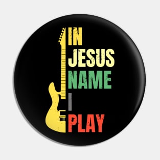 Bass Player In Jesus I Play Pin