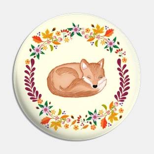 Fox in autumn Pin