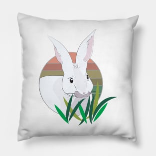 White bunny Pillow