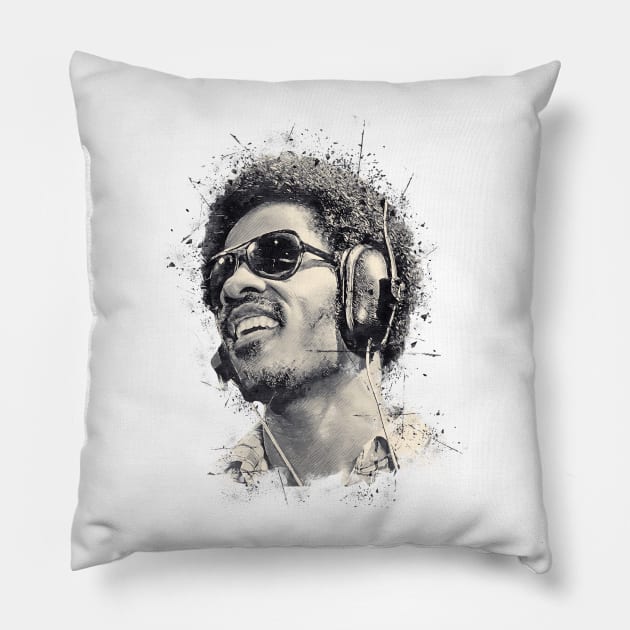 Stevie Wonder Pillow by Yopi