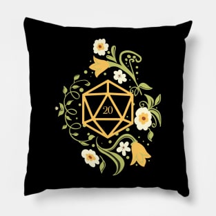 Plant and Succulent Polyhedral D20 Dice TRPG Tabletop RPG Gaming Addict Pillow
