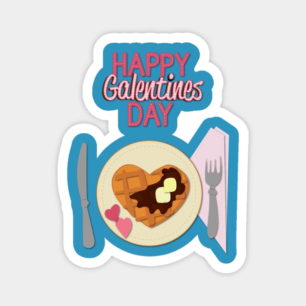 Galentine's Day Valentine's Day Magnet by nomadearthdesign