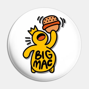 Big burger eater haring style Pin