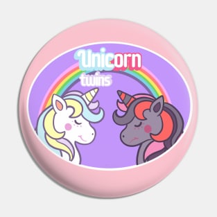 Unicorn Twins Pin