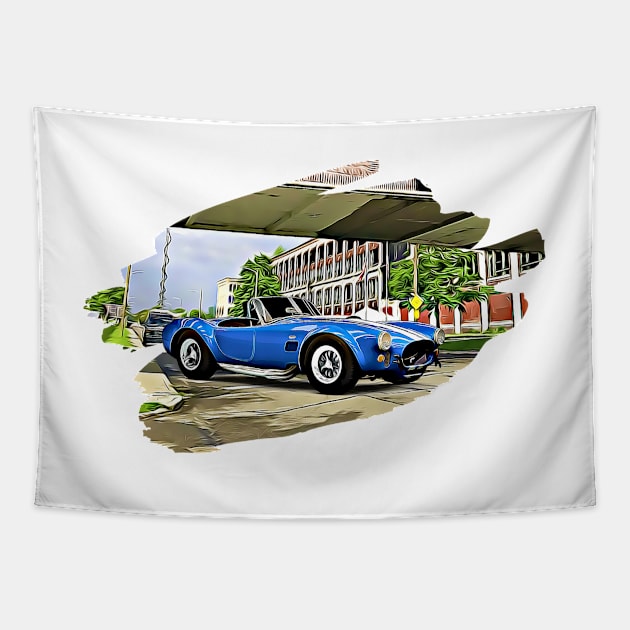 Cobra Detroit Print Tapestry by Auto-Prints