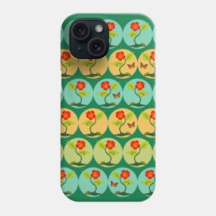 Flowers and bubbles Phone Case