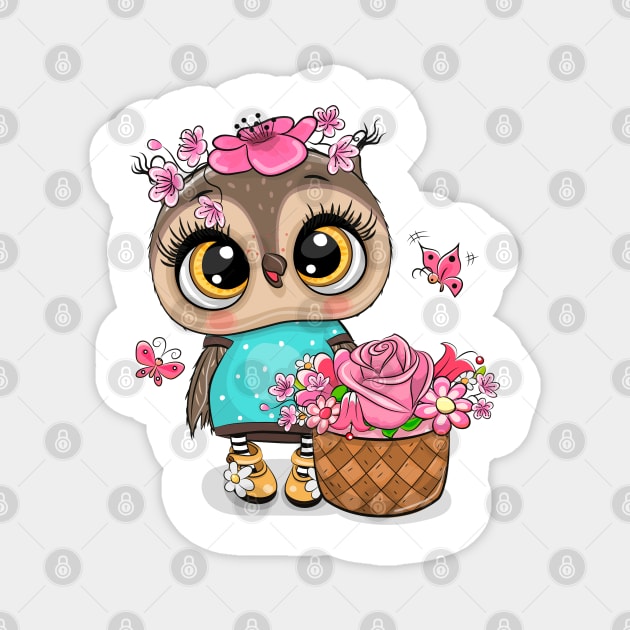 Cute Owl Magnet by Reginast777