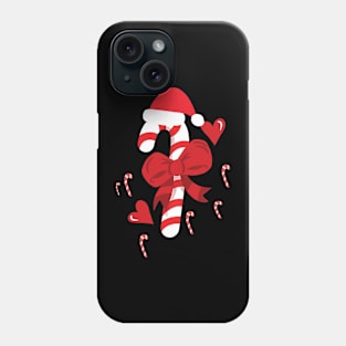 Red and White Candy Cane Phone Case