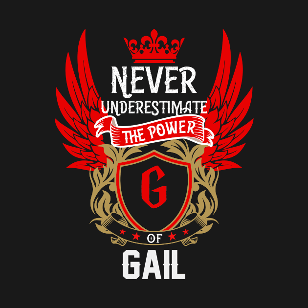 Never Underestimate The Power Gail | Gail First Name, Gail Family Name, Gail Surname by TuckerMcclainKNVUu