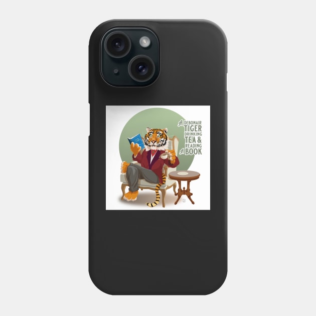 Debonair Tiger Phone Case by HendricksonDraw