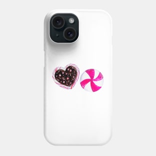 Watercolor Candies Pattern - White Phone Case