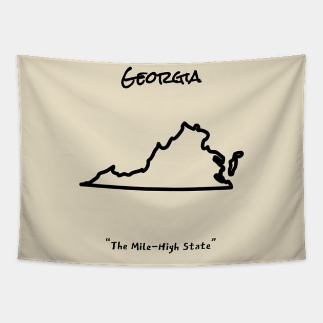 Truly Georgia Tapestry by LP Designs