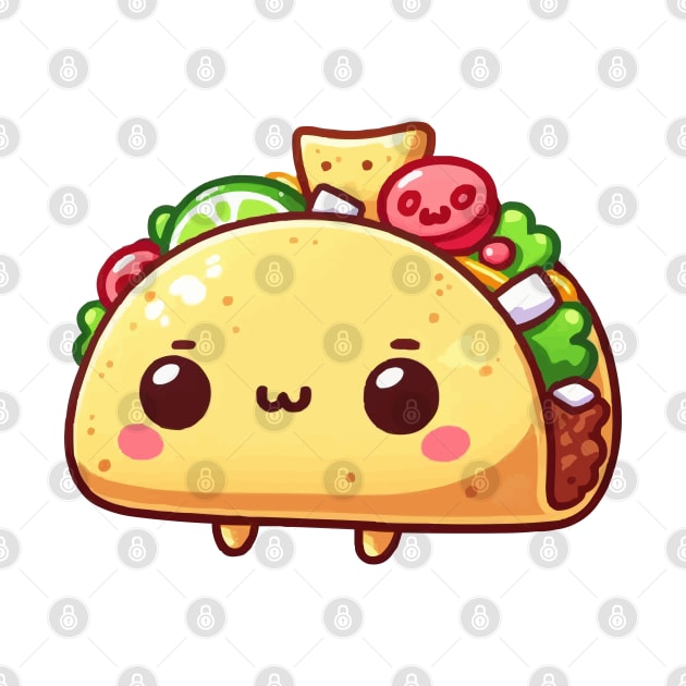 cute taco mexican food by fikriamrullah