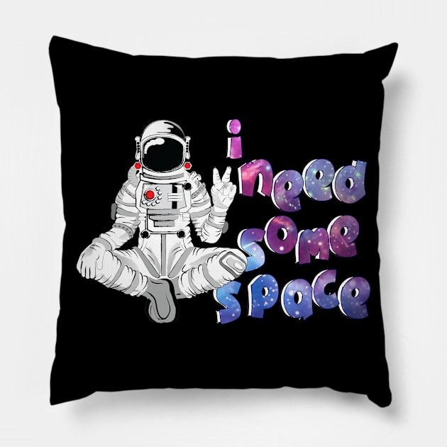 i need some space 5 Pillow by medo art 1