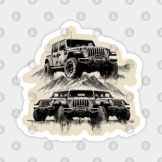 Jeep Gladiator Magnet by Vehicles-Art