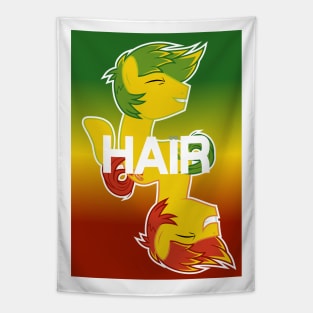 Feather Bangs Hair poster Tapestry