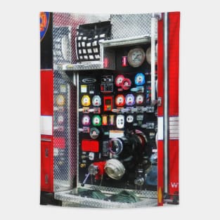 Fire Truck - Colorful Gauges on Fire Truck Tapestry