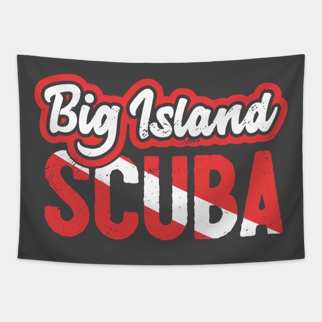 Scuba Diving Big Island Hawaii Diver Tapestry by Uinta Trading