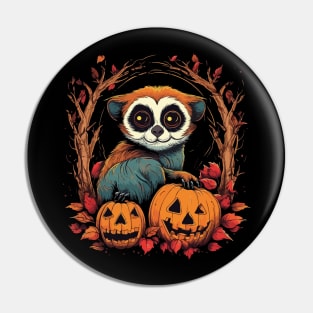 Slow Loris Halloween Pin