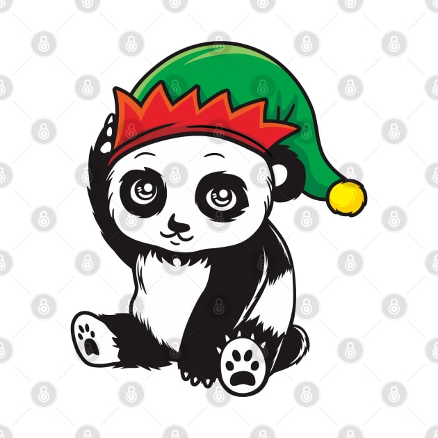 Holiday Panda by pmuirart