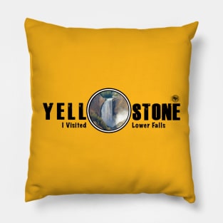 I Visited Lower Falls, Yellowstone National Park Pillow