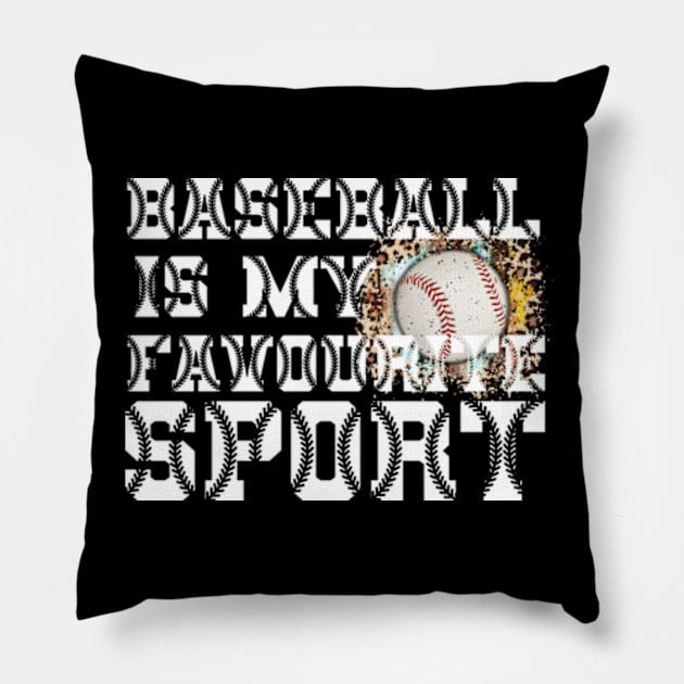 Baseball is my Favorite Sport Pillow by Praizes