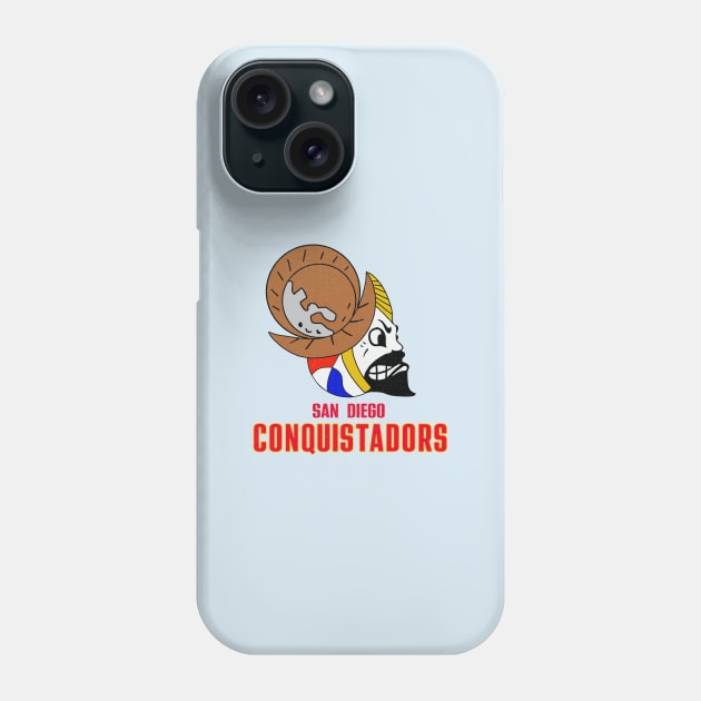 Defunct San Diego Conquistadors ABA Basketball 1975 Phone Case by LocalZonly