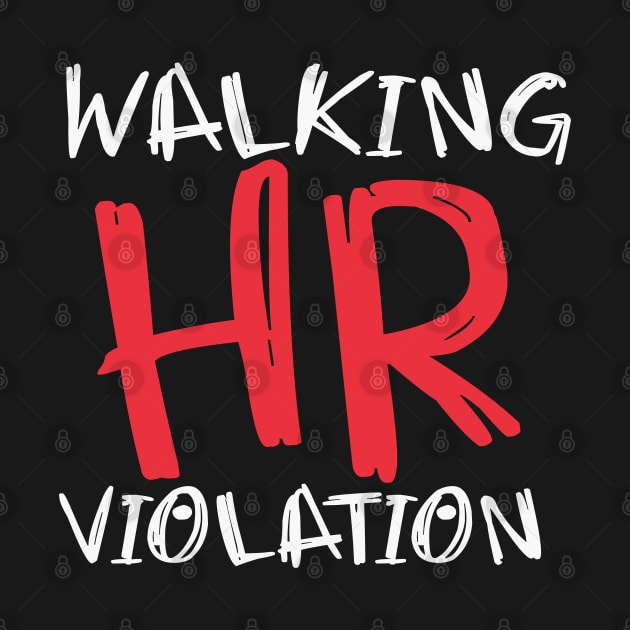 Walking HR Violation Horror Font by TomCage