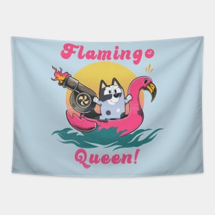 flamingo queen vintage Tapestry