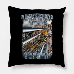 Tower Climber Pride Blood Sweat Tears Pillow