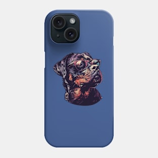 Top Dog with Specs: Regal Style for the Loyal Leader! Phone Case