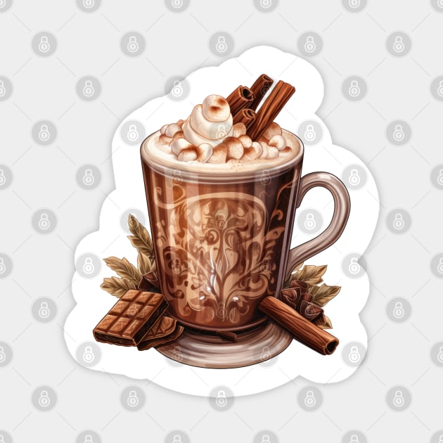 Hot Cocoa Magnet by Chromatic Fusion Studio