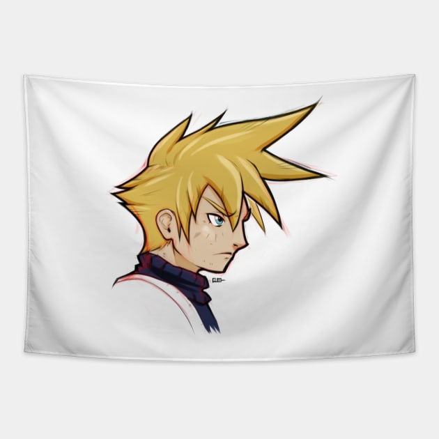 Cloud Strife Tapestry by paterack